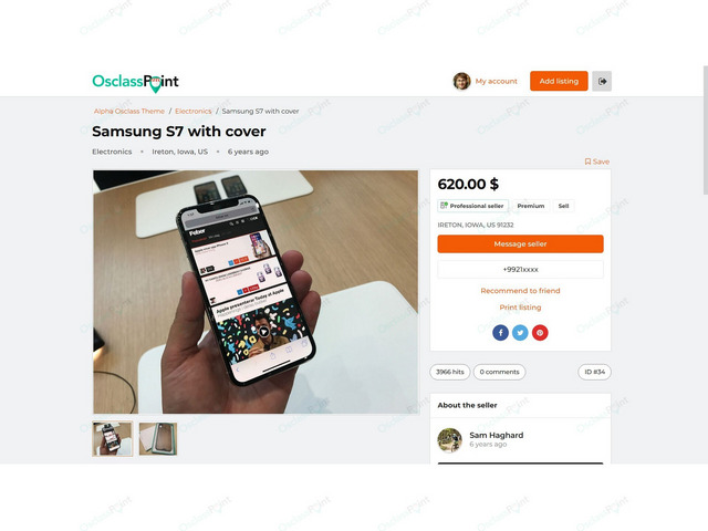 Classifieds & Marketplace - Alpha Osclass Theme