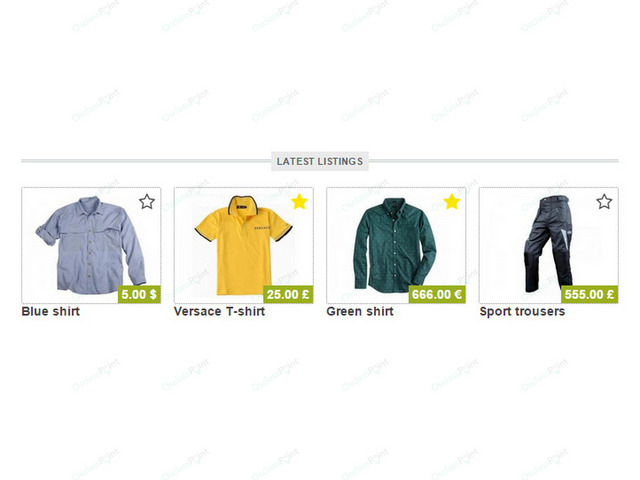 Favorite Items Plugin - Design & Interface - Osclass plugins