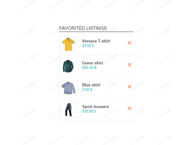 Favorite Items Plugin - Osclass plugins - OsclassPoint.com