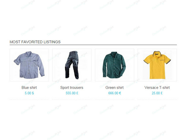 OsclassPoint.com - Favorite Items Plugin