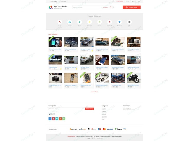 Classifieds & Marketplace - Zara Free Osclass Theme