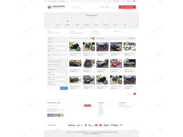 Zara Free Osclass Theme