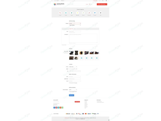 Zara Free Osclass Theme