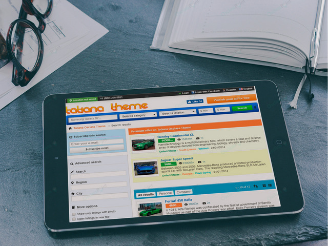 Tatiana Free Osclass Theme - Classifieds & Marketplace - Osclass themes