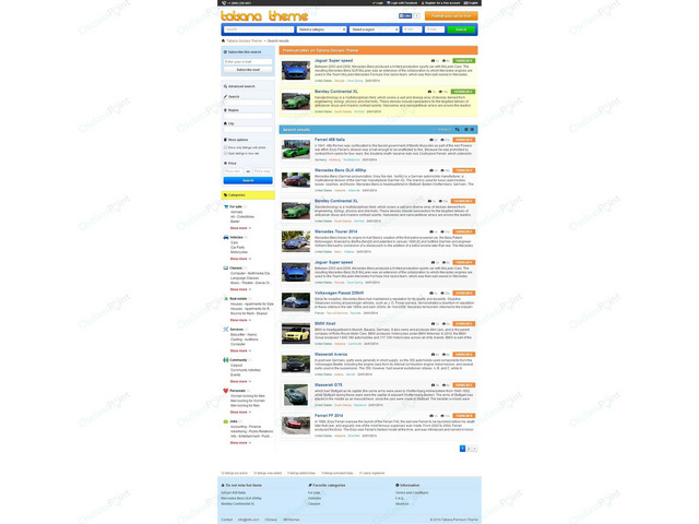 OsclassPoint.com - Tatiana Free Osclass Theme