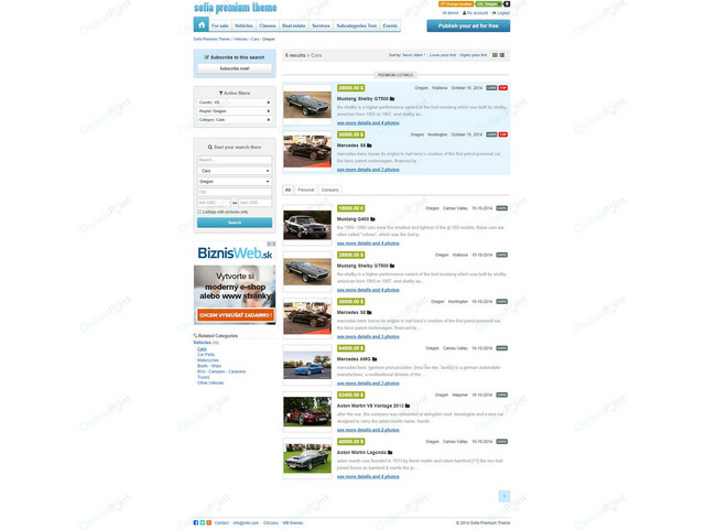 Sofia Osclass Theme - Osclass themes - OsclassPoint.com