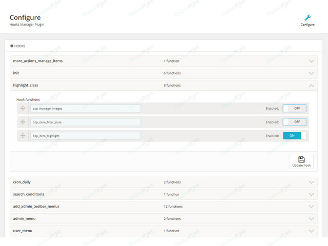 Hooks Manager Plugin - SEO, Speed & Admin - Osclass plugins