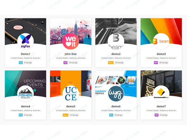 Business Profile Osclass Plugin - Design & Interface - Osclass plugins
