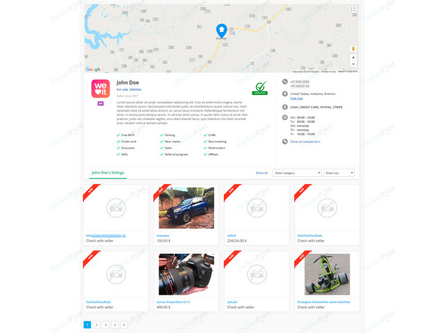 OsclassPoint.com - Business Profile Osclass Plugin