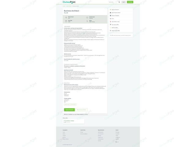 CareerJob Osclass Job Theme - Osclass themes - OsclassPoint.com