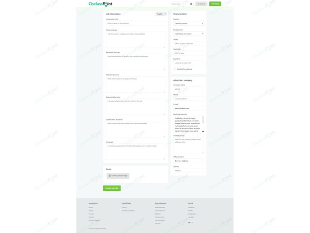 Jobs & Recruitment - CareerJob Osclass Job Theme