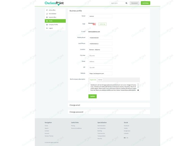 CareerJob Osclass Job Theme