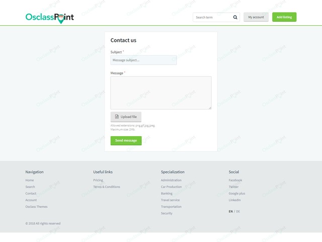 CareerJob Osclass Job Theme