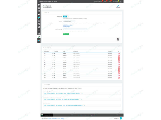 Exchange Rate MultiCurrency Plugin - Payments & Ecommerce - Osclass plugins