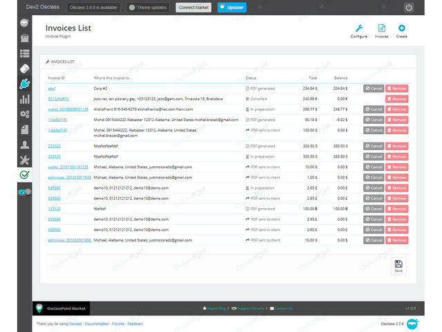 Invoice Osclass Plugin - Osclass plugins - OsclassPoint.com