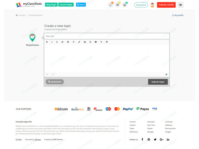 Forums Osclass Plugin
