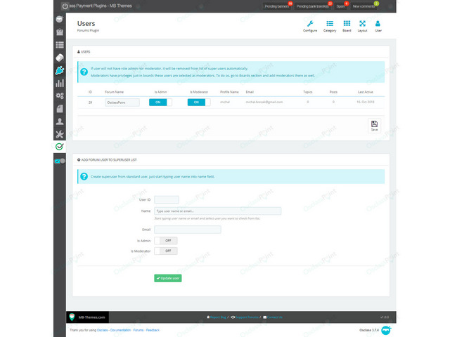 Forums Osclass Plugin