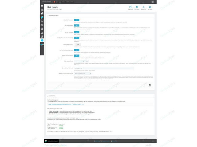 Anti-Spam and Bot Protection Osclass Plugin - Osclass plugins - OsclassPoint.com