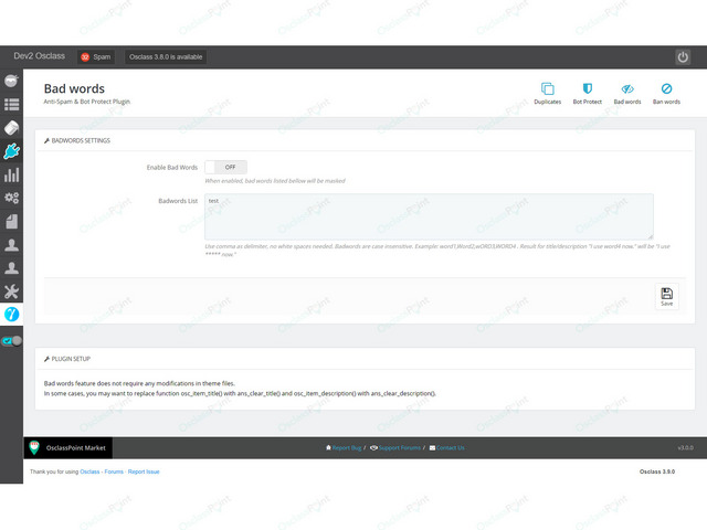 OsclassPoint.com - Anti-Spam and Bot Protection Osclass Plugin