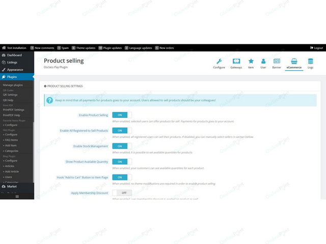 Osclass Pay Payment Plugin
