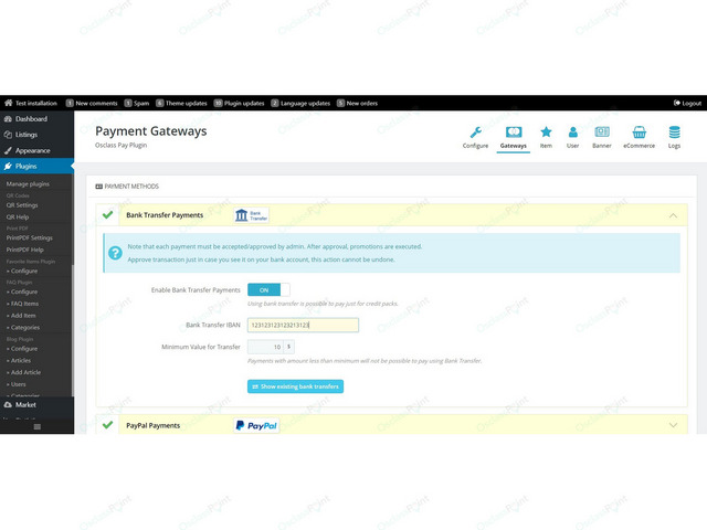 Osclass Pay Payment Plugin