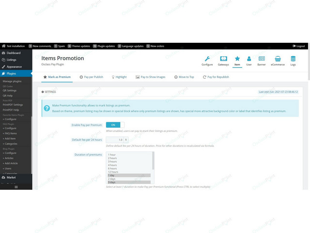 Osclass Pay Payment Plugin