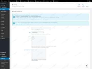 Banners & Advertisement Plugin - Ads & Marketing - Osclass plugins