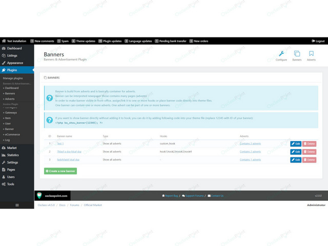 OsclassPoint.com - Banners & Advertisement Plugin