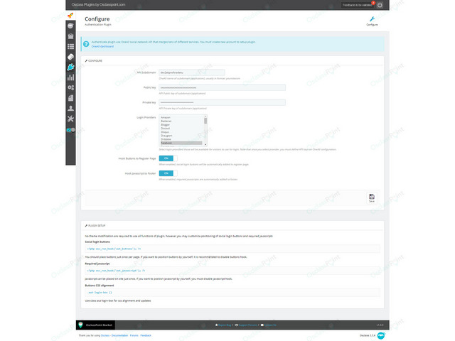 OsclassPoint.com - Authenticate Osclass Plugin