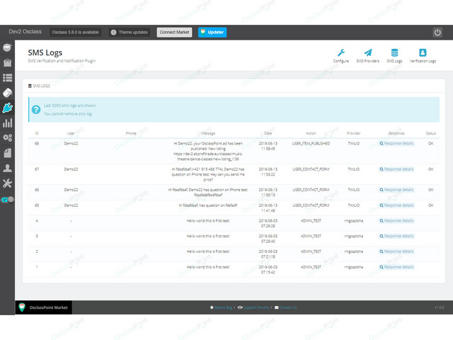 SMS Notification and Verification Plugin