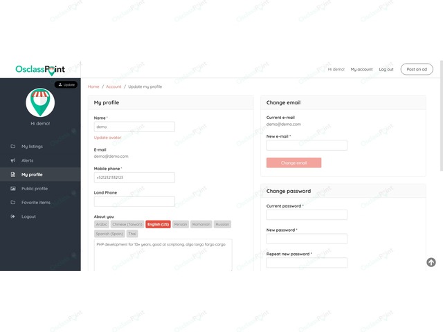 Beta Osclass Theme