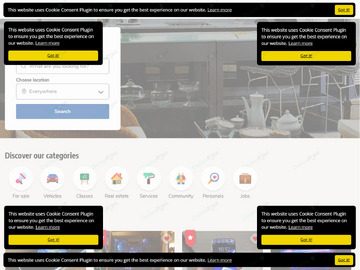 Cookie Consent Osclass Plugin - Ads & Marketing - Osclass plugins