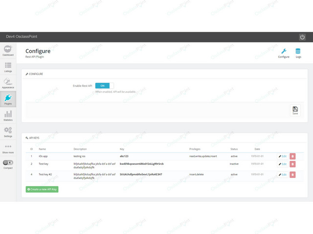 Rest API Osclass Plugin - SEO, Speed & Admin - Osclass plugins
