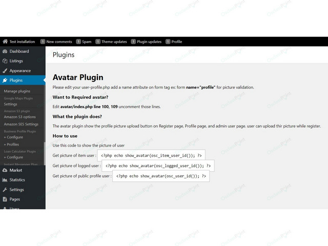 Avatar Osclass Plugin - Osclass plugins - OsclassPoint.com