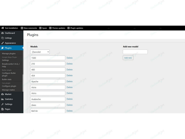 Attributes, Fields & Maps - Car Attributes Osclass Plugin