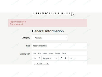 Location Required Osclass Plugin - Attributes, Fields & Maps - Osclass plugins