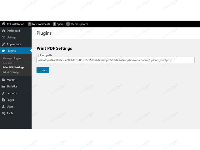 Print PDF Osclass Plugin - Osclass plugins - OsclassPoint.com