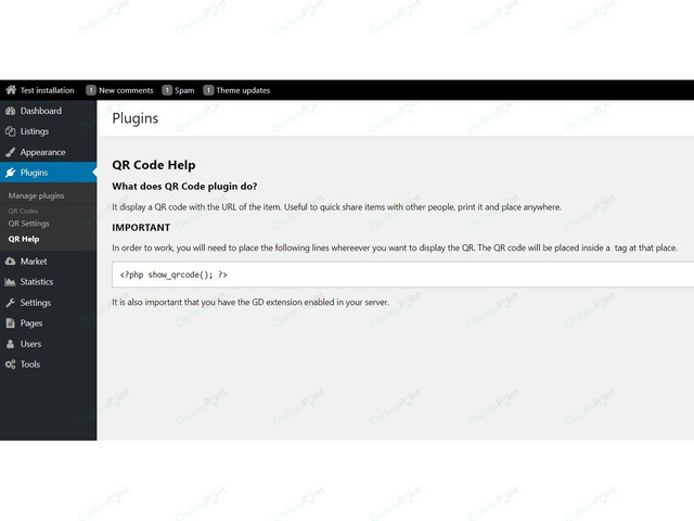 OsclassPoint.com - QR Code Osclass Plugin