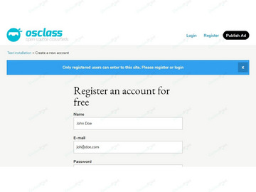 Registered Users Only Osclass Plugin - Login & Social - Osclass plugins
