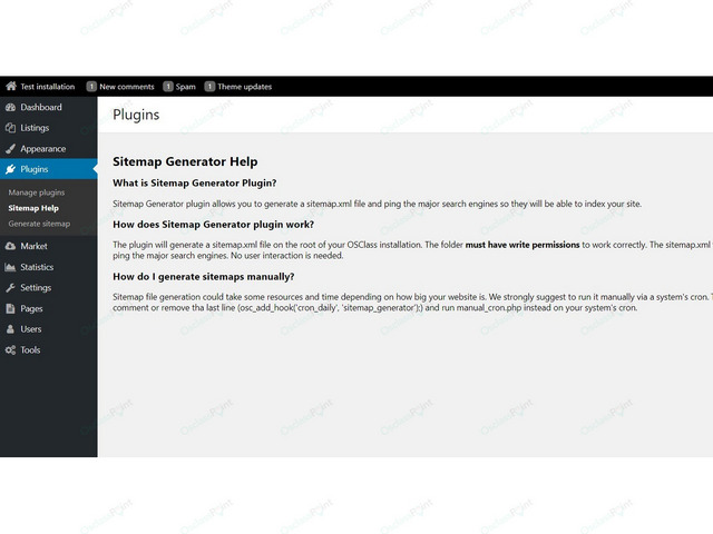 Sitemap Generator Osclass Plugin - Osclass plugins - OsclassPoint.com