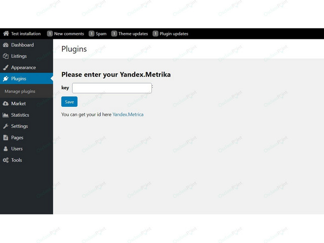 Yandex Metrica Osclass Plugin - Osclass plugins - OsclassPoint.com