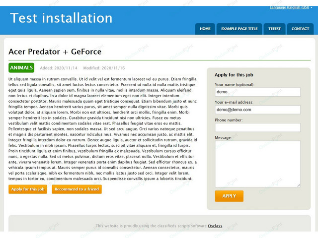 Jobs & Recruitment - NewCorp Osclass Theme