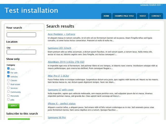 Osclass themes - Jobs & Recruitment - OsclassPoint.com