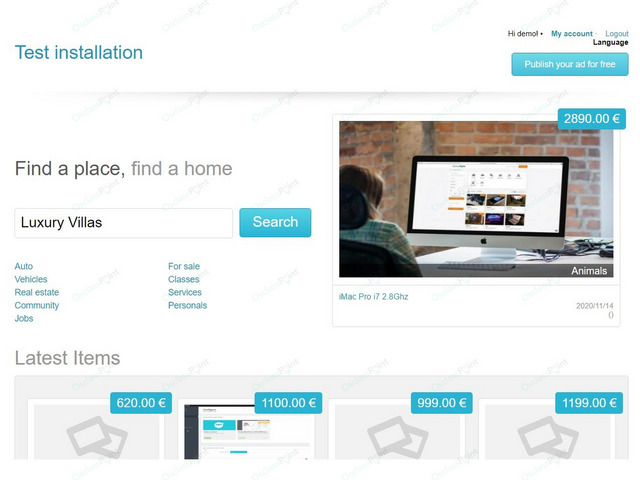 Osclass themes - RealEstate Osclass Theme