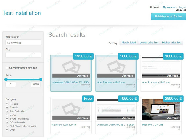 Classifieds & Marketplace - RealEstate Osclass Theme