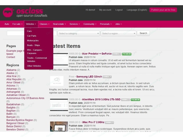 Osclass themes - Classifieds & Marketplace - OsclassPoint.com