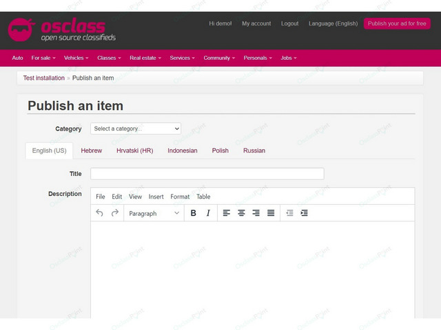 Repurpose Osclass Theme