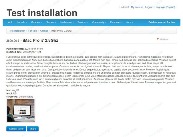 Twitter Osclass Theme - Osclass themes - OsclassPoint.com