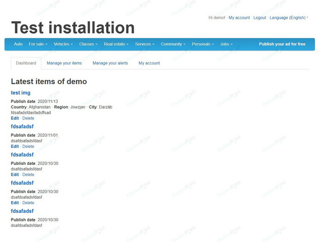 Classifieds & Marketplace - Twitter Osclass Theme