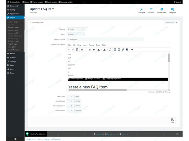 Frequently Asked Questions (FAQ) Plugin